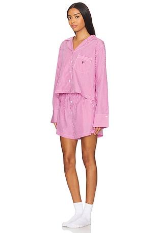 Polo Ralph Lauren Intimates Boxer Pajama Set in Pink. Size XS. Also