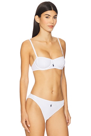 Polo Ralph Lauren Intimates Unlined Balconette in White. Size 34C. Also