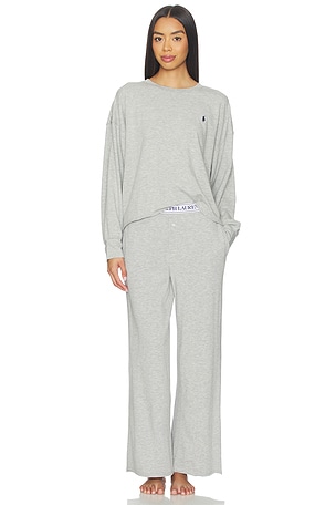 Crew Neck & Wide Leg Pant Set Polo Ralph Lauren Intimates