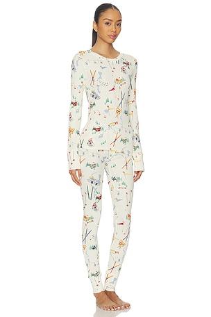 Polo Ralph Lauren Intimates Henley Pajama Set in Cream