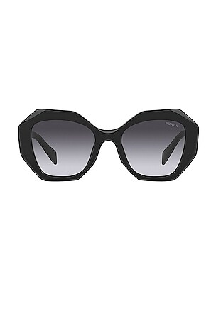 Prada Sculto Reo Irregular Rounded Angular in Black & Grey  display picture 1
