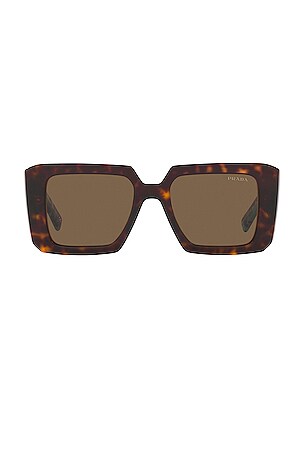 Prada Square Sunglasses in Havana | REVOLVE display picture 3