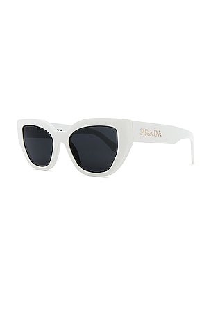 Prada Cat Eye Sunglasses in White