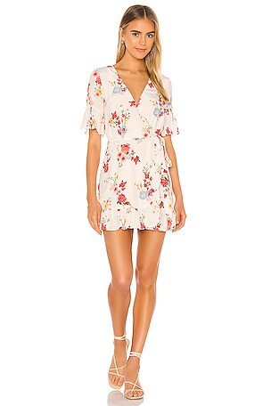 Privacy Please May Mini Dress in Ivory Harper Floral REVOLVE