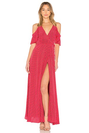 Privacy Please Acme Dress in Cherry Dot | REVOLVE