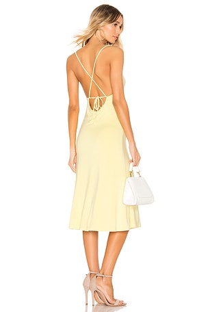 Privacy Please Christie Midi Dress in Pale Yellow REVOLVE