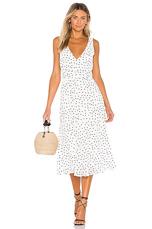 pinstripe dress midi Pinstripe Cotton Midi Dress with Detachable Belt