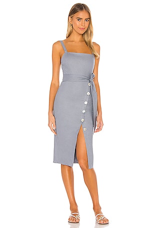 Privacy Please Saratoga Midi Dress in Dusty Blue | REVOLVE Privacy Please Saratoga Midi Dress in Dusty Blue | REVOLVE