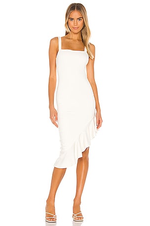 Privacy Please Giselle Midi Dress in White | REVOLVE