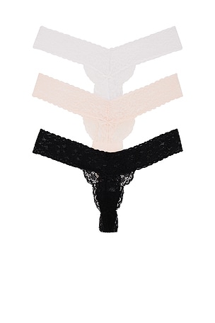 Violet Lace Thong 3 Pack Privacy Please