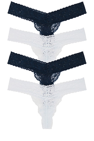 Violet Lace Thong 2 Pack Privacy Please