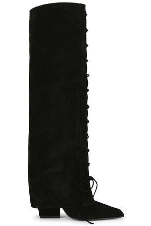 Jane Fold Over Lace Up Boot 100 Paris Texas