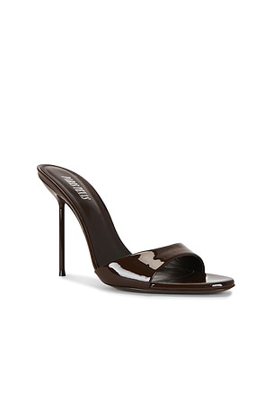 Paris Texas Lidia Mule in Chocolate. Size 40. Also