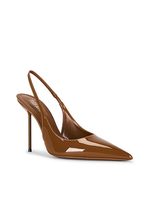 Paris Texas Lidia Slingback Pump in Brown