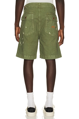 President's Bermuda Fatigue Dust Shorts in Green. Size 30. Also