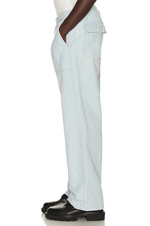President's Fatigue Original Chambray Pants in Blue