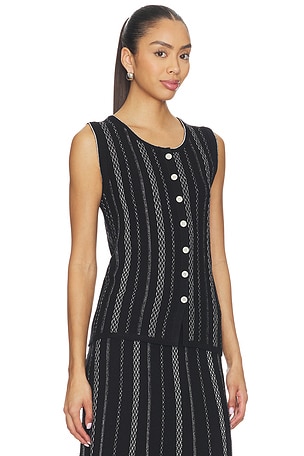 Proenza Schouler White Label Proenza Schouler Alyna Vest in Black,White