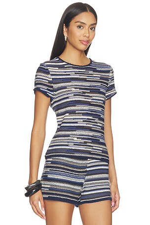 Proenza Schouler White Label Proenza Schouler Veya Knit Tee in Navy