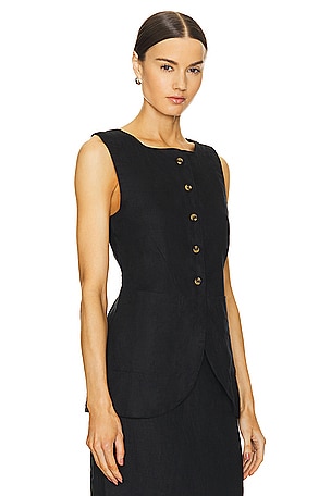 Posse Emma Vest in Black