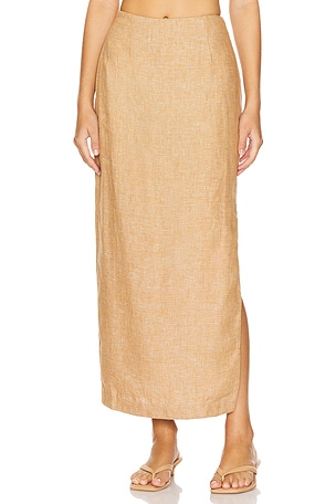 Posse Nancy Pencil Skirt in Beige