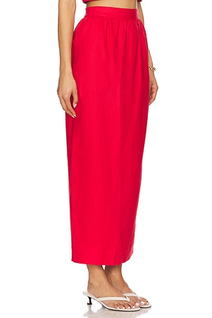 Posse Bonnie Pencil Skirt in Red