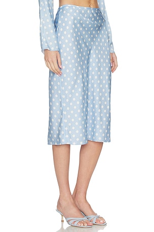 Posse Leo Skirt in Baby Blue,White
