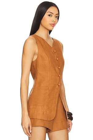Posse Lorenzo Vest in Rust