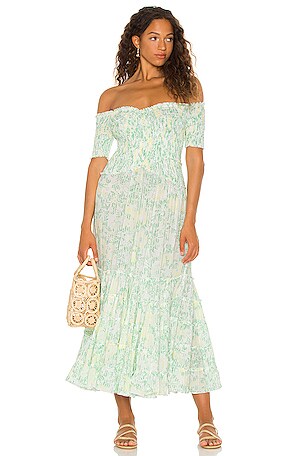 tiered midi dress sleeveless Surplice Tiered Midi Dress