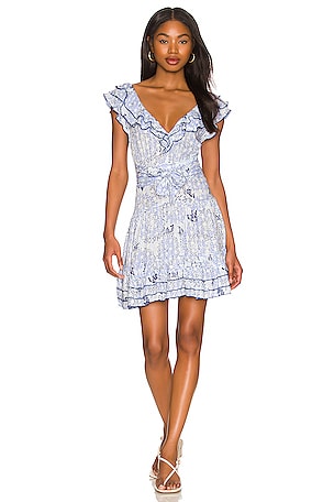 blue sunflower dress Short Sleeved Sunflower Midi Dress In Blue main image 1