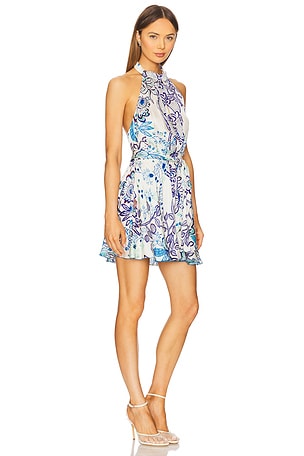Poupette St Barth Cassandra Mini Dress in Blue
