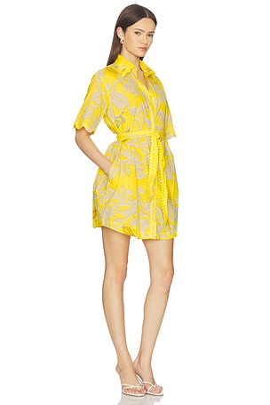 Poupette St Barth Wes Mini Dress in Yellow