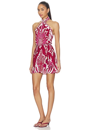 Poupette St Barth Manon Mini Dress in Red