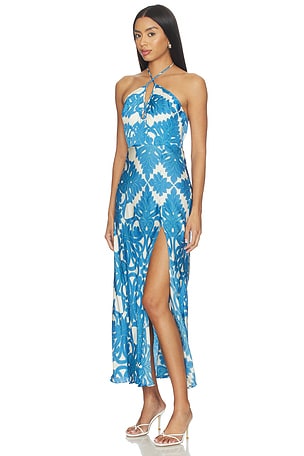 Poupette St Barth Stella Long Dress in Blue