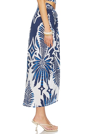 Poupette St Barth JUPE UMA en Marine,Blanc