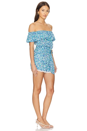 Poupette St Barth Bella Romper in Blue