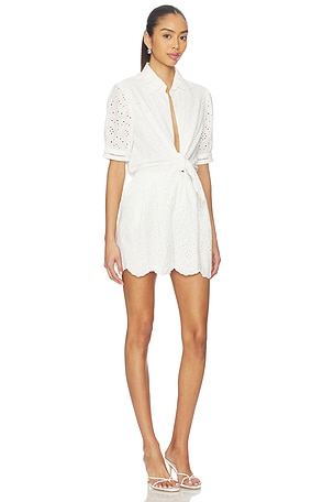 Poupette St Barth Livia Short Jumpsuit in White