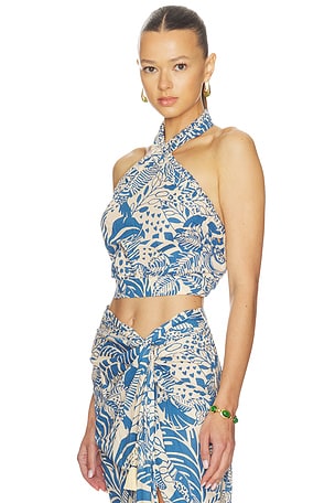 Poupette St Barth Suma Top in Baby Blue