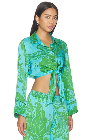 Poupette st barth camisa sidonie en color verde