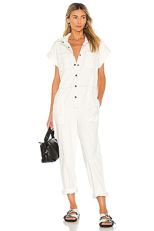 PISTOLA Naomi Sleeveless Jumpsuit in Ecru REVOLVE