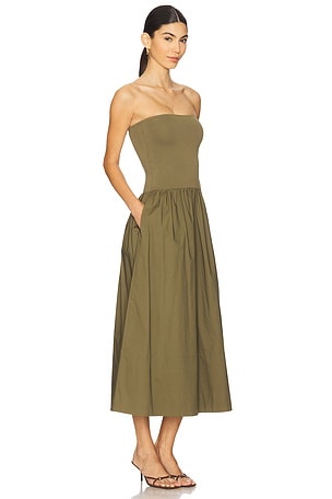 PISTOLA Mavo Tube Top Dress in Olive. Size XL. Also
