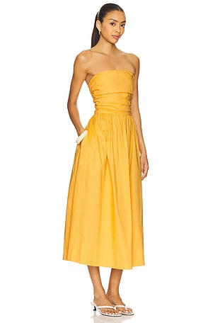 PISTOLA Florence Strappy Back Dress Dress in Yellow