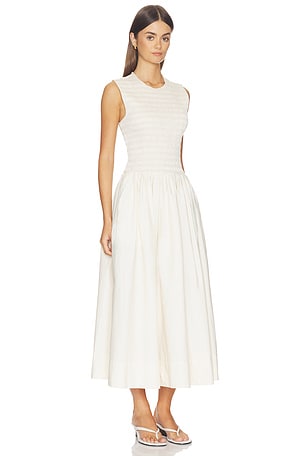 PISTOLA Gladys Smoked Bodice Dress in Ivory. Size XL. Also