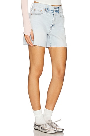 PISTOLA Andie High Rise Vintage Cut Off Short in Blue