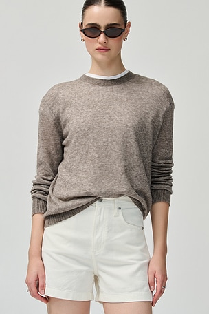 Kimora High Rise A-Line Linen Shorts PISTOLA