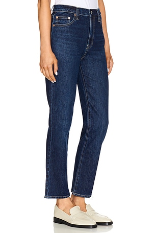 PISTOLA Bri High Rise Straight Leg Jeans in Denim-Dark