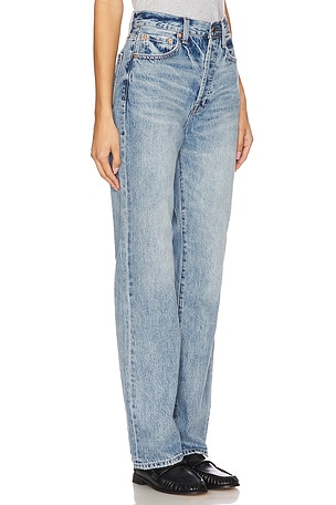 PISTOLA Cassie High Rise Straight Jeans in Blue