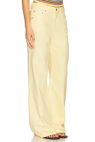 PISTOLA Jadyn Low Slung Palazzo in Lemon