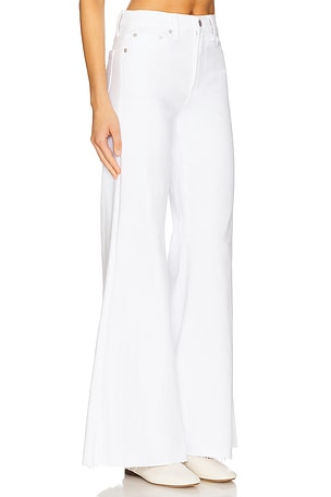 PISTOLA Izzy Mid Rise Wide Leg in White