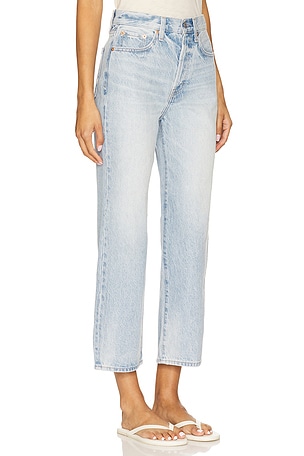 PISTOLA Cassie High Rise Crop Straight in Blue