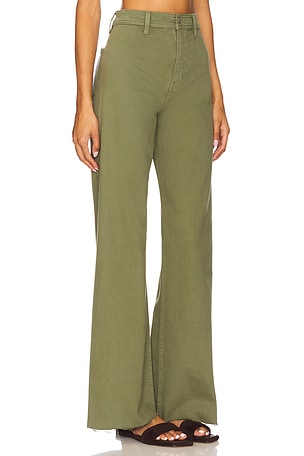 PISTOLA Penny High Rise Crop Wide Leg in Green